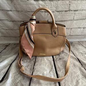 London Fog Pale Pink Handbag with Scarf